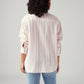 Women's Striped Relaxed Fit Shirt - Back View
