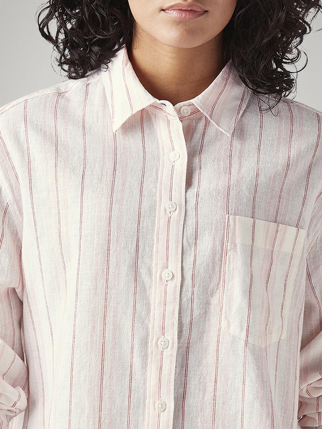 Women's Striped Relaxed Fit Shirt - 20 View