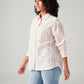 Women's Striped Relaxed Fit Shirt - Side View