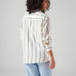 Women's Striped Regular Fit Shirt - Back View
