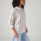 Women's Striped Regular Fit Shirt - Side View