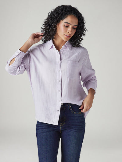 levi's Women's Solid Relaxed Fit Shirt-picture-20