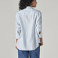 Women's Striped Relaxed Fit Shirt - Back View
