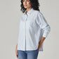 Women's Striped Relaxed Fit Shirt - Side View