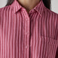 Women's Striped Relaxed Fit Shirt - Detail View