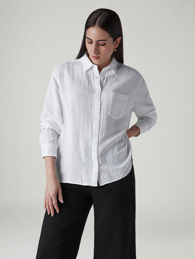 levi's Women's Textured Relaxed Fit Double Cloth Shirt-picture-48