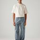 Men's Blue Baggy Fit Mid Rise Cargos - Front View