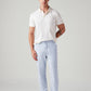 Men's Light Blue Authentic Relaxed Straight Fit Mid Rise Chinos - Styleshot View