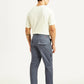 Men's Grey Straight Fit Mid Rise Commuter Cargos - Back View