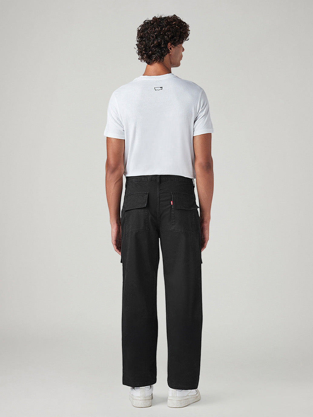 Men's Black Straight Fit Mid Rise Commuter Cargos - e300a95c-f6c3-407e-9b8d-81ac77f48c74 View