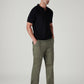 Men's Olive Straight Fit Mid Rise Cargos - Styleshot View