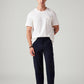 Men's Navy Straight Fit Mid Rise Commuter Cargos - Styleshot View