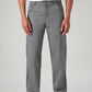 Men's Grey Straight Fit Mid Rise Commuter Cargos - Front View