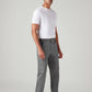 Men's Grey Straight Fit Mid Rise Commuter Cargos - Side View