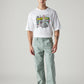 Men's Light Green Straight Fit Mid Rise Cargos - Front View