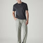 Men's Olive Relaxed Tapered Fit Mid Rise Linen Cargos - 02bd8d76-f60c-49ea-a7be-c809a4c813fe View