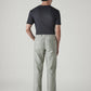 Men's Olive Relaxed Tapered Fit Mid Rise Linen Cargos - 6cb64f8b-14dc-45e3-bbbe-db4c0e96f7cf View