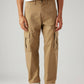 Men's 568 Brown Loose Fit Mid Rise Cargos - Front View