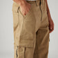 Men's 568 Brown Loose Fit Mid Rise Cargos - Detail View