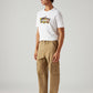 Men's 568 Brown Loose Fit Mid Rise Cargos - Side View