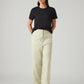 Women's Light Green Loose Fit High Rise Linen Trousers - Styleshot View