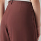 Women's XL Straight Loose Fit Mid Rise Trousers - Detail View