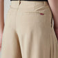Women's Beige XL Straight Loose Fit Mid Rise Trousers - Detail View