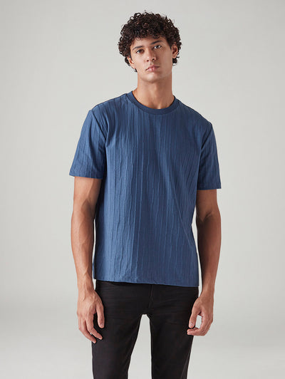 levi's Men's Textured Regular Fit Jacquard T-Shirt-picture-21