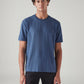 Men's Textured Regular Fit Jacquard T-Shirt - Front View