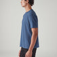 Men's Textured Regular Fit Jacquard T-Shirt - Side View