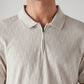 Men's Self Design Slim Fit Polo T-Shirt - 20 View