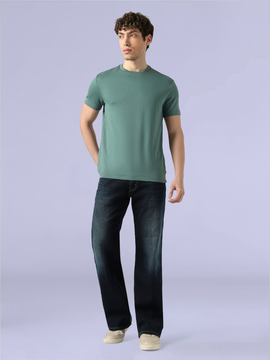 Men's Solid Slim Fit Redloop Interlock T-Shirt - 9dc5d37e-0890-4b71-91ac-ed436780930a View