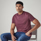 Men's Solid Slim Fit Redloop Interlock T-Shirt - Styleshot View