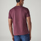 Men's Solid Slim Fit Redloop Interlock T-Shirt - Back View