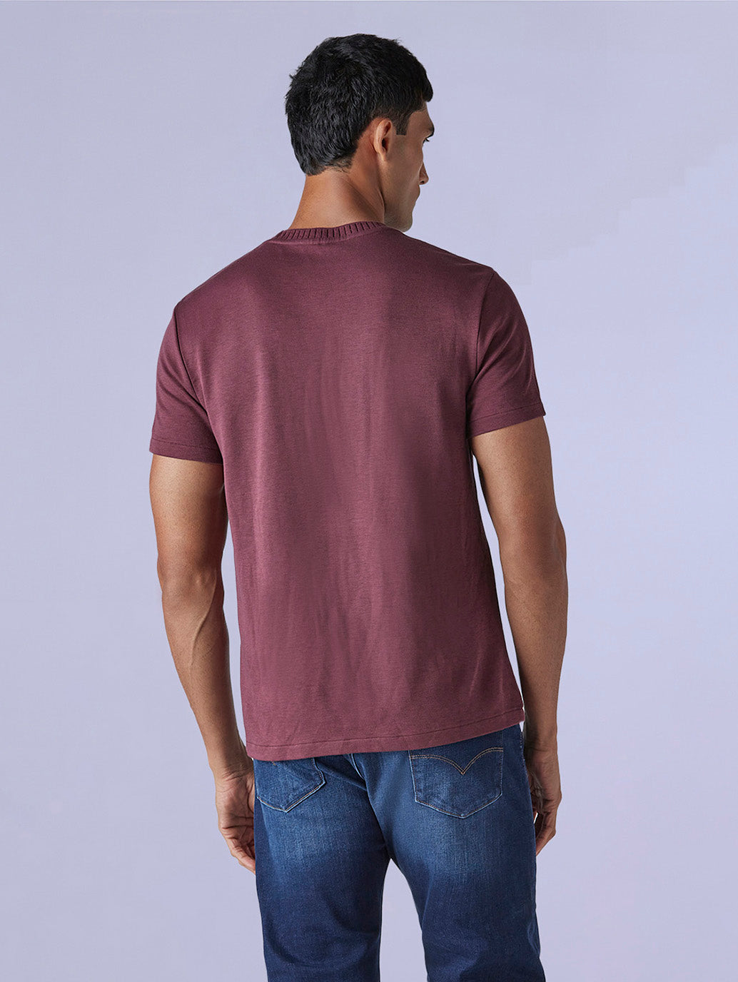 Men's Solid Slim Fit Redloop Interlock T-Shirt - cd510e66-7ff4-400c-9c07-737344ca2be1 View