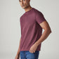 Men's Solid Slim Fit Redloop Interlock T-Shirt - Side View