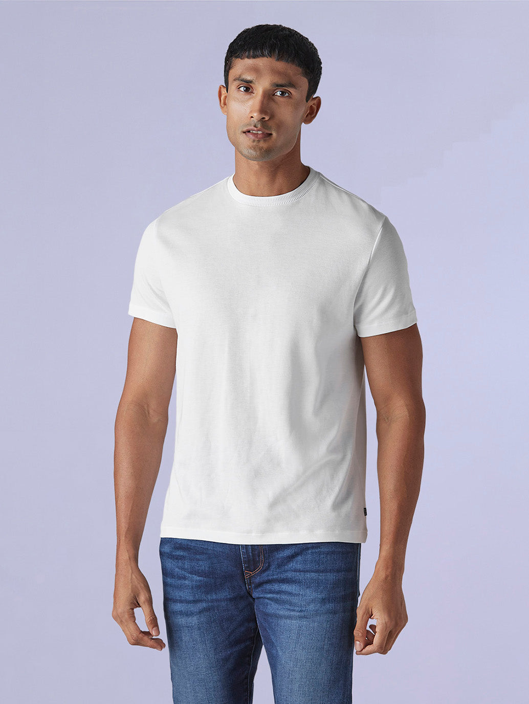Men's Solid Slim Fit Interlock Redloop T-Shirt - 9d09521c-b36d-4a47-81eb-e79611bcfb9c View