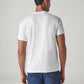 Men's Solid Slim Fit Interlock Redloop T-Shirt - Back View