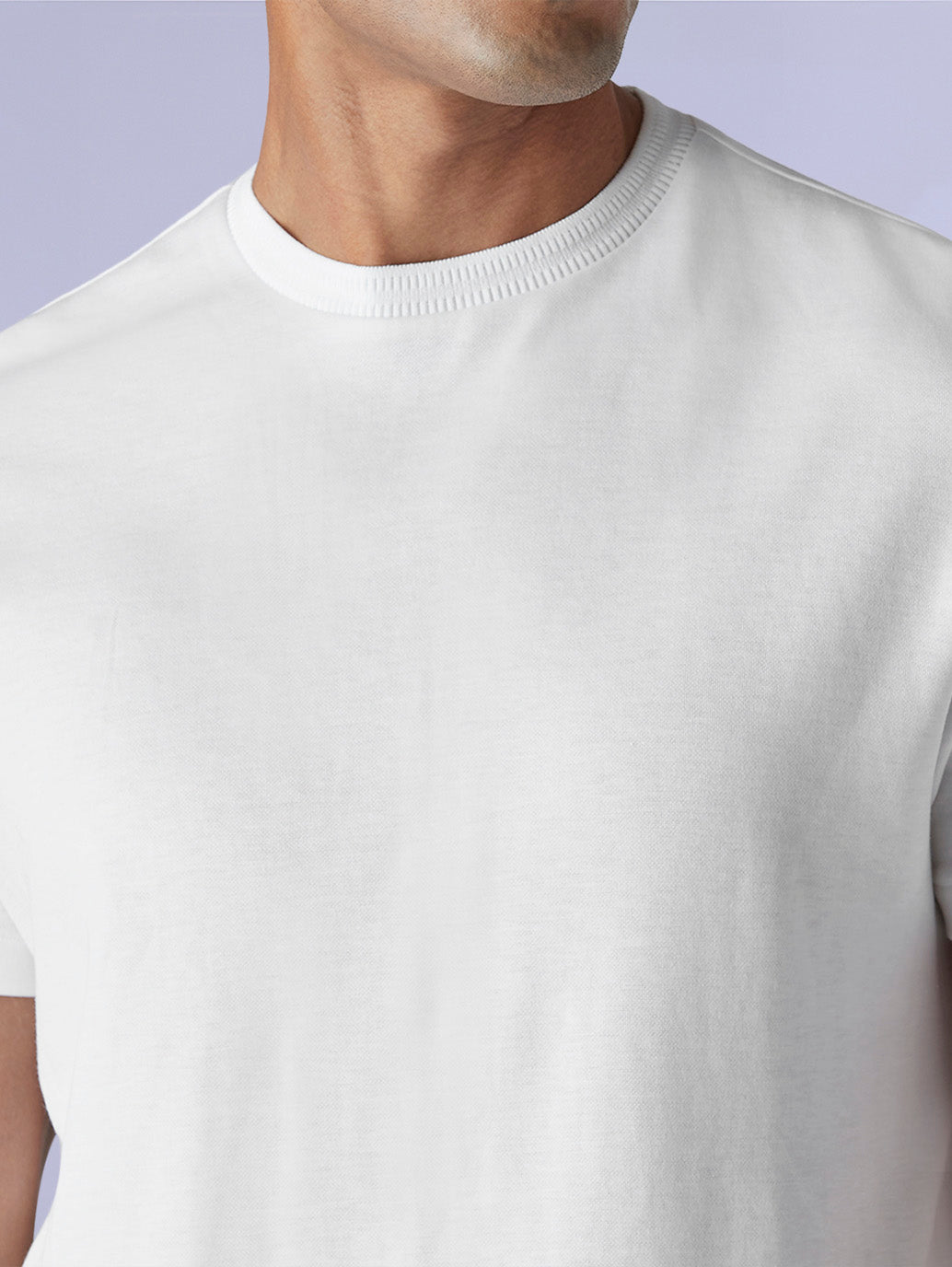 Men's Solid Slim Fit Interlock Redloop T-Shirt - e173dbd6-77af-4c0c-872e-f1f5edb75c72 View