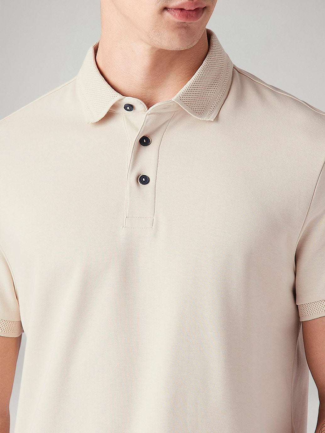 Men's Solid Slim Fit Polo T-Shirt - 20 View