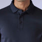 Men's Redloop Solid Navy Slim Fit Interlock Polo T-shirt - 908dc6a5-4dd9-4deb-b663-48db65836546 View
