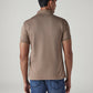 Men's Redloop Solid Slim Fit Interlock Polo T-shirt - Back View