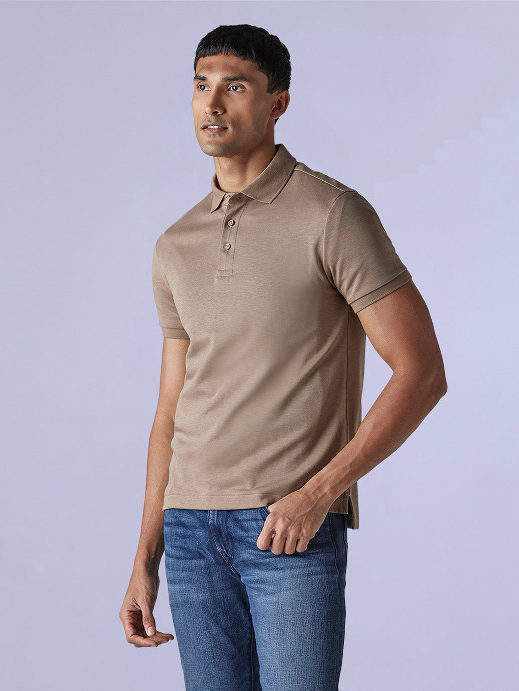 Men's Redloop Solid Slim Fit Interlock Polo T-shirt - 278297e8-0656-4429-bee0-feb5a0d8af47 View