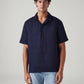 Men's Solid Relaxed Fit Linen Shirt - Front View