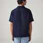 Men's Solid Relaxed Fit Linen Shirt - Back View
