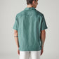 Men's Solid Loose Fit Resort Collar Redloop Shirt - Back View