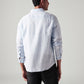 Men's Solid Slim Fit Linen Shirt - Back View
