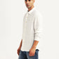 Men's Solid White Slim Fit Shirt - Styleshot View
