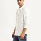 Men's Solid White Slim Fit Linen Shirt - e51fea83-d659-42db-bafc-12aaffa0e744 View