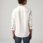 Men's Solid White Slim Fit Linen Shirt - 2e03ad50-42b2-468c-8de6-32749ebdba90 View
